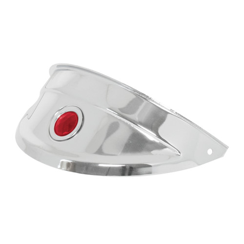 92473 Chrome Headlight Visor with Color Dot