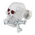50551 Skull License Plate Fastener Set