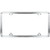 60061 Chrome Zinc License Plate Frame w/ 4 Holes
