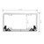 60193 License Plate Frame w/ 4 Holes & Sitting Ladies 4 Holes