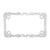60393 Flame Motorcycle License Plate Frame w/ 4 Holes