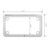 60395 Motorcycle License Plate Frame w/ 4 Holes