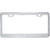 60440 License Plate Frame w/ 2 Holes & Wide Bottom