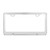 60445 License Plate Frame w/ 2 Holes & Wide Bottom