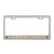60451 License Plate Frame w/ 2 Holes, 12" LED & Chrome Plastic Bezel