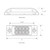 77661 Spyder Series Rectangular LED Light 6" L x 2" W