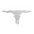 90221 Longhorn Skull Cut Out