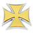 90232 Iron Cross Emblem w/ Gold or Silver Sticker