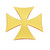 90402 Iron Cross Emblem w/ Gold or Silver Sticker