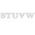 94373 Traditional Letter Cut Out S - W