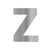 94945 Modern Letter Cut Out X - Z and &