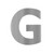 94953 Modern Letter Cut Out G - L
