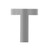 94999 Modern Letter Cut Out S - W