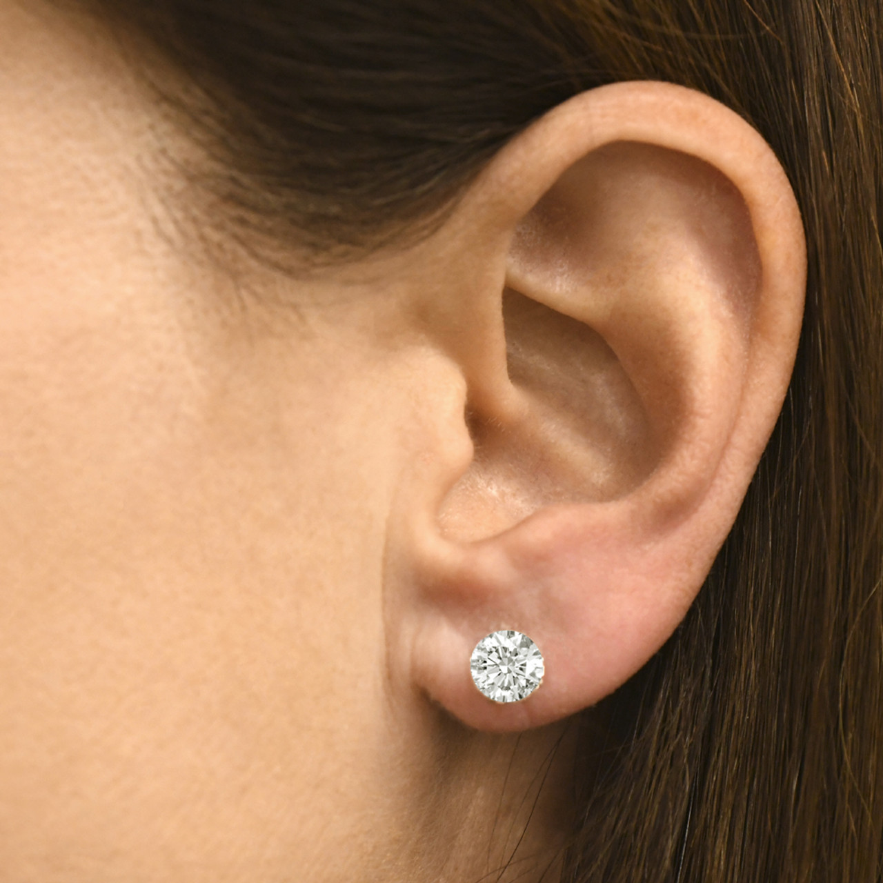 2 ctw diamond earrings