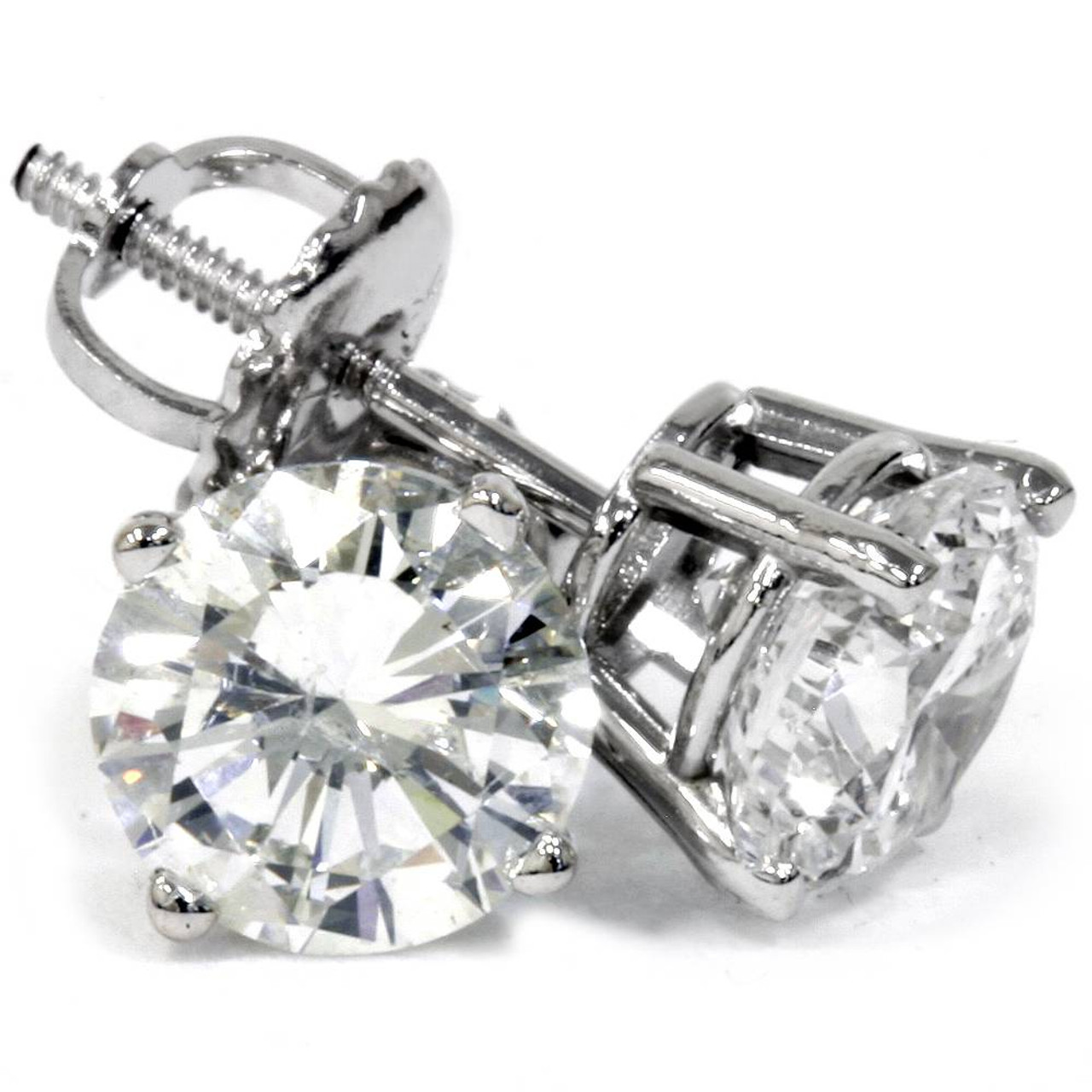 2 carat diamond stud