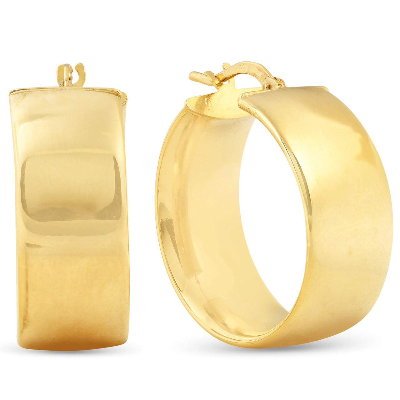 19mm gold hoop earrings Clearance