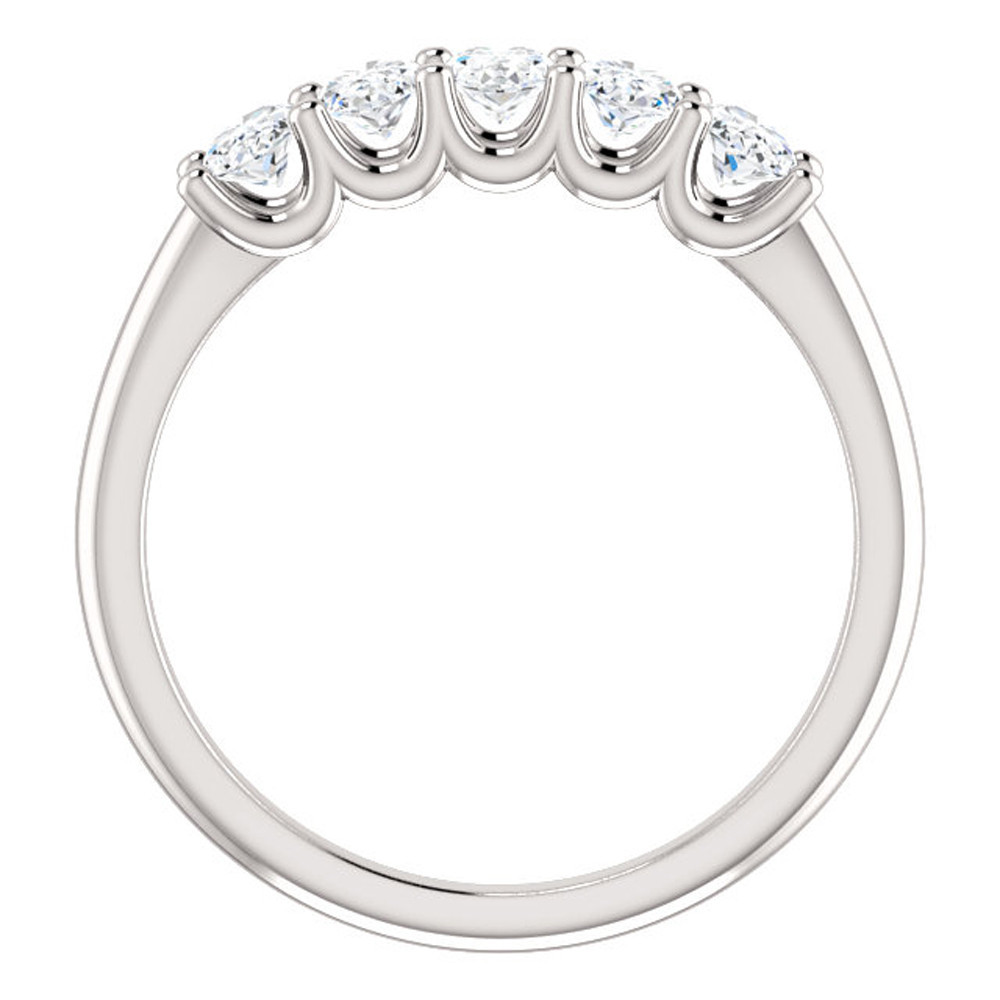 1 1/2Ct Oval Moissanite Marquise Wedding Ring in White, Yellow or Rose Gold (G-H, VS)