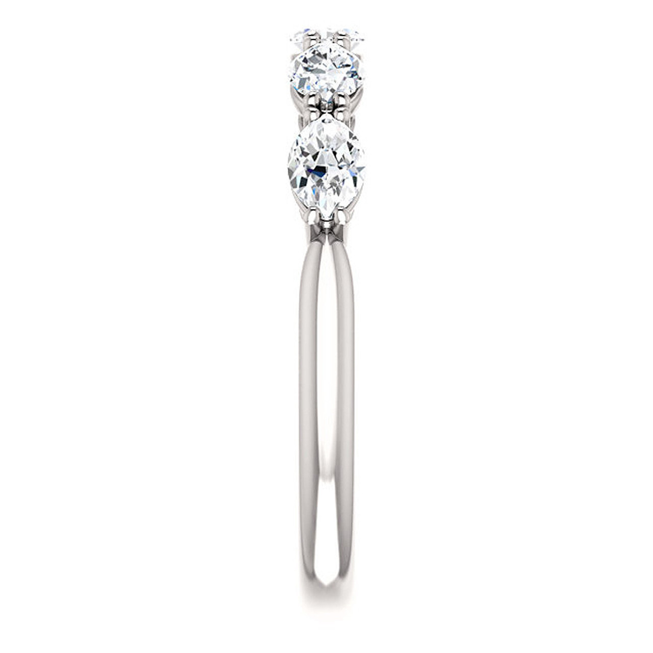 1 1/2 Ct Oval Moissanite Wedding Ring Available in White, Yellow or Rose Gold (G-H, VS) 1 1/2 Ct Oval Moissanite Wedding Ring Available in White, Yellow or Rose Gold (G-H, VS)