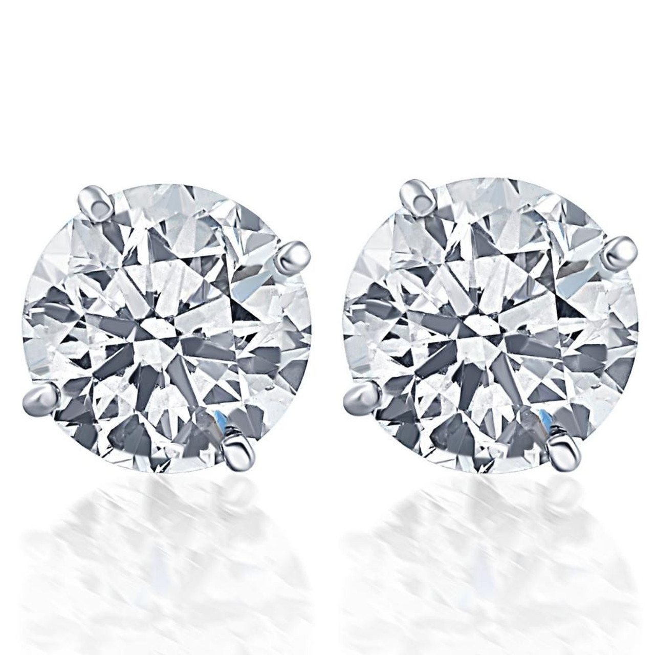 real diamond earrings screw back