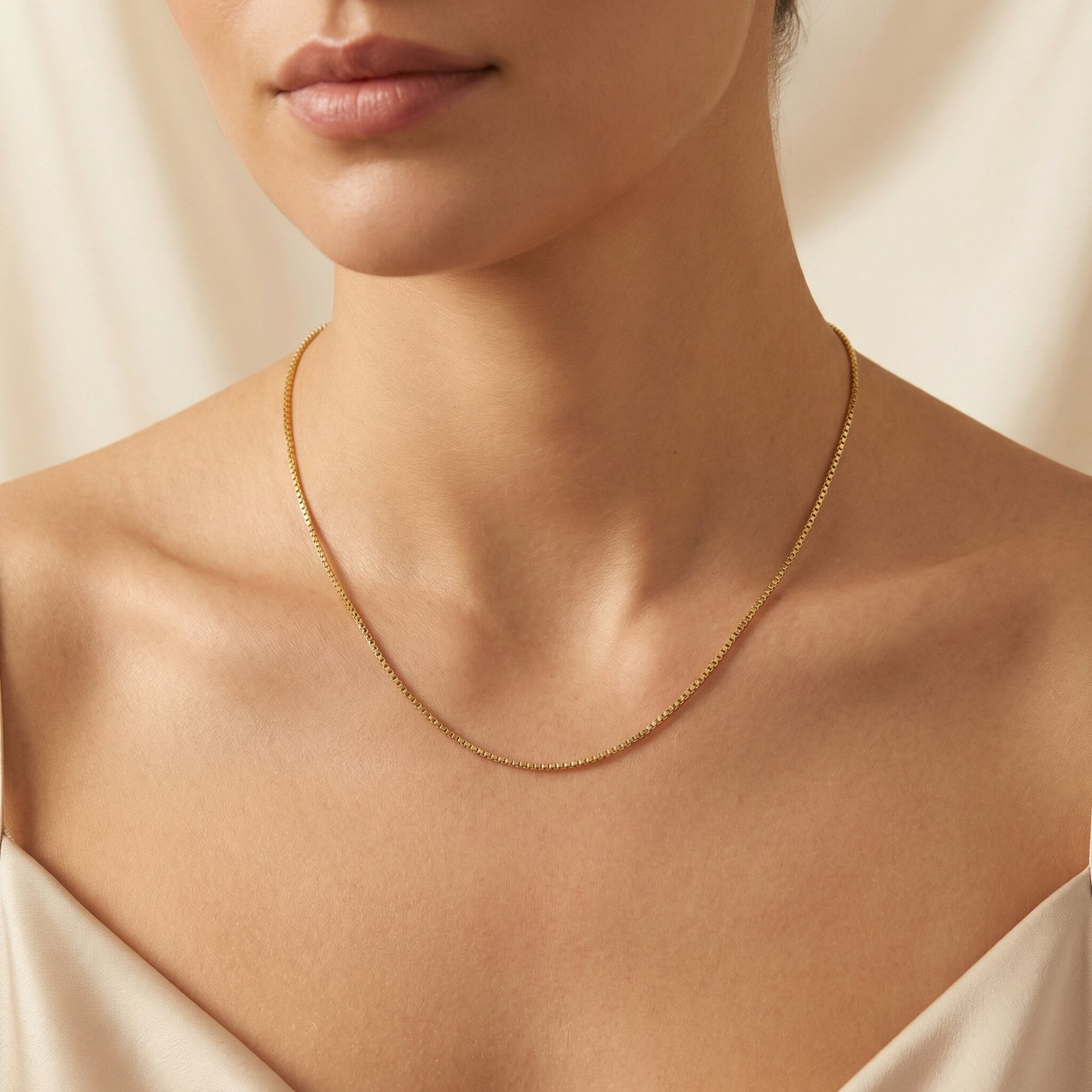 10k Yellow Gold Box Chain (18-inch)