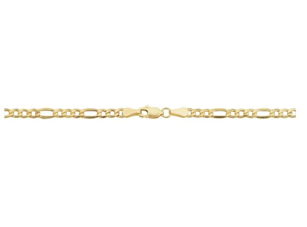 10k Yellow Gold 3.5-millimeter Figaro Bracelet