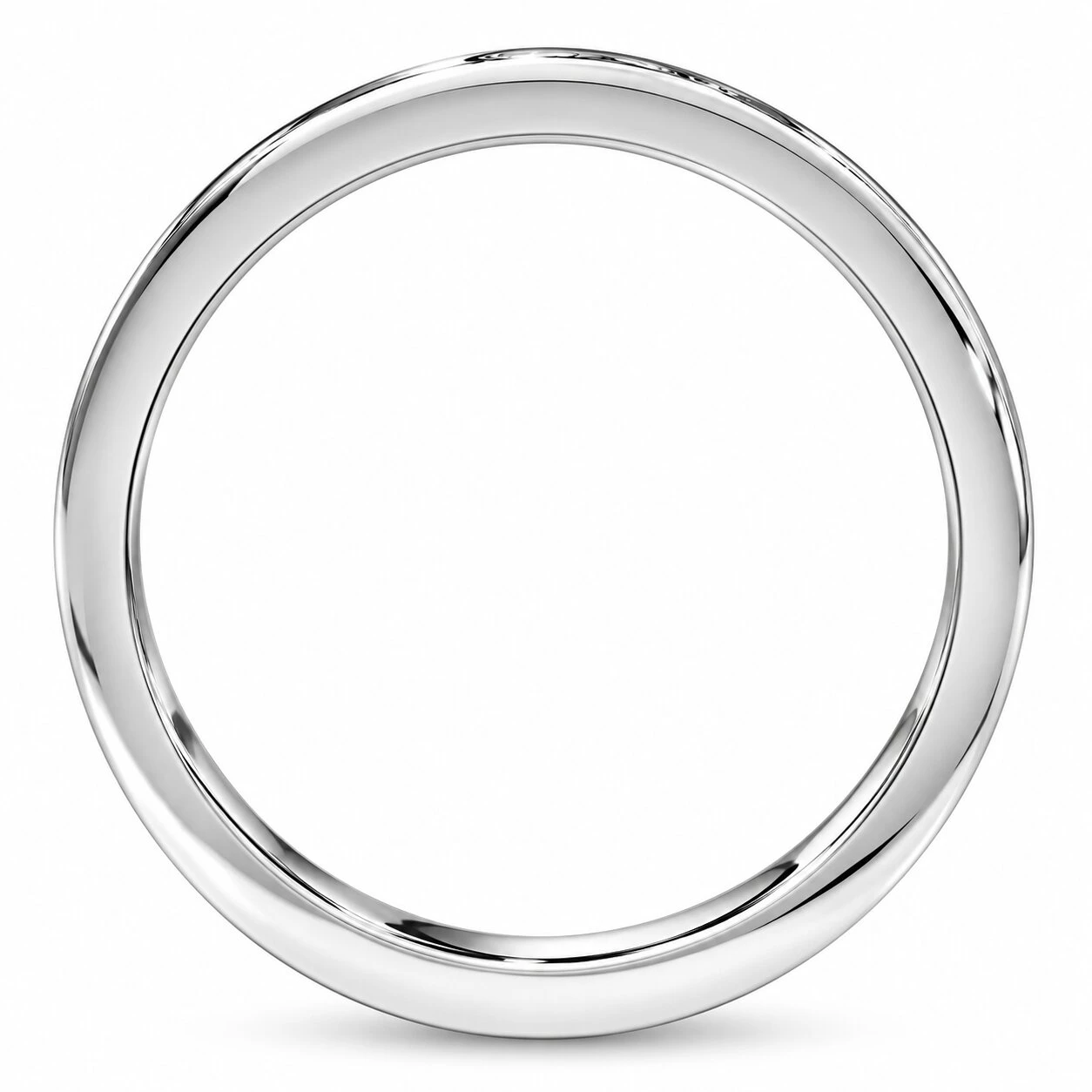 1/2 Ct Round Diamond Ladies Eternity Wedding Ring 10k White Gold (H-I, I2-I3)