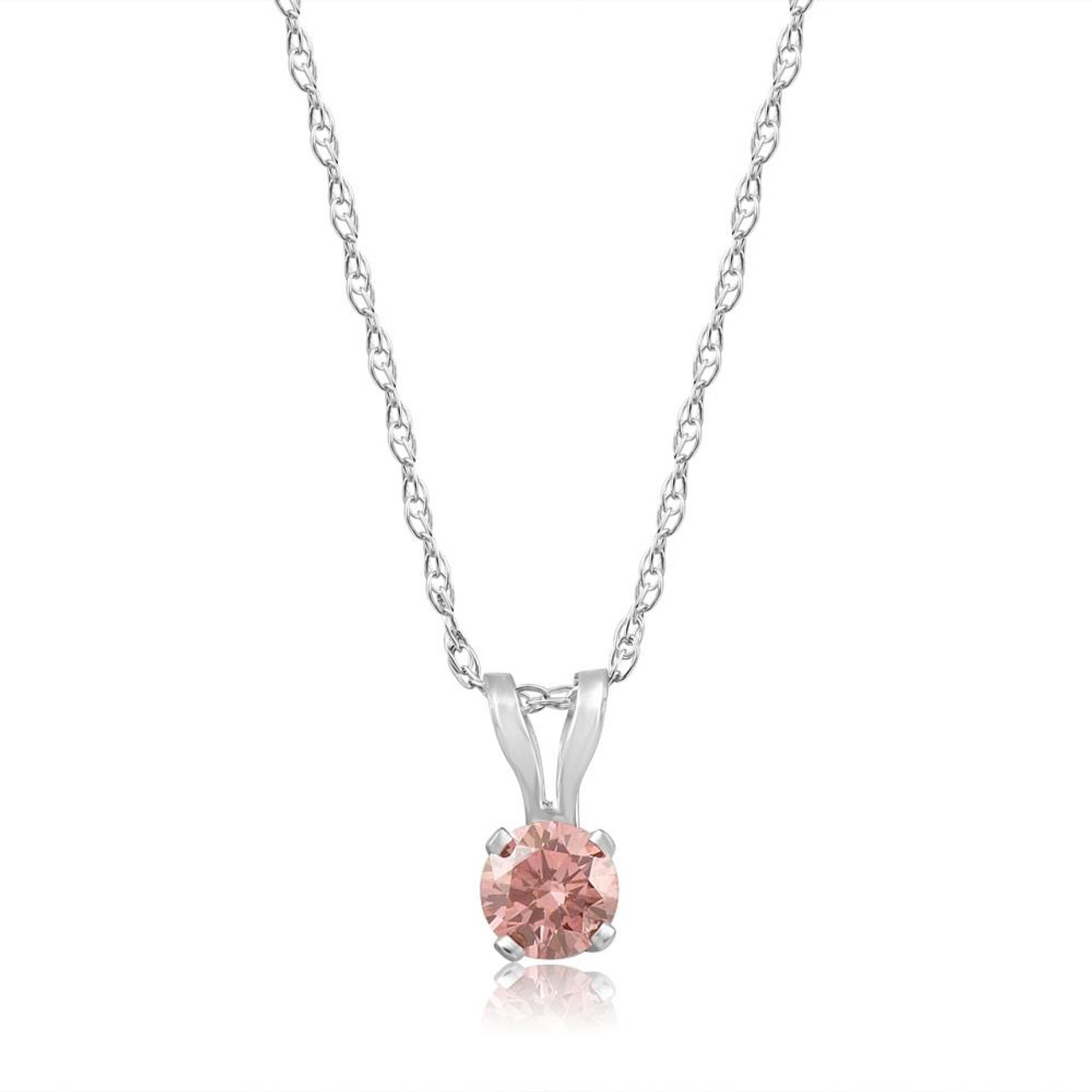 Premium Photo | A necklace with a pink diamond and a diamond.