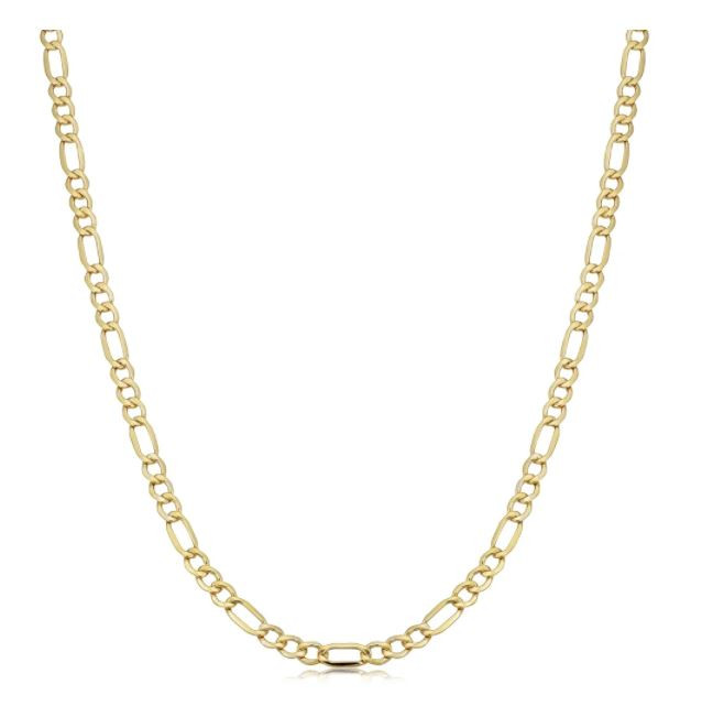 10k Yellow Gold 3.6-mm Figaro Link Chain