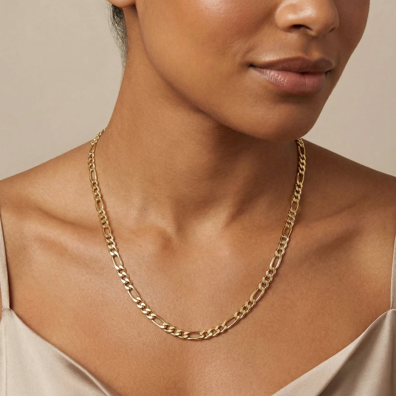 10k Yellow Gold 3.6-mm Figaro Link Chain