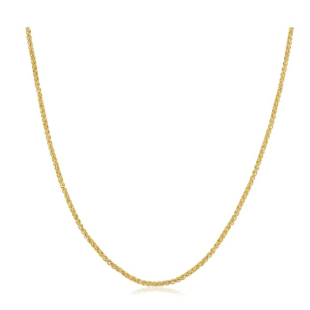 14k Yellow Gold Filled 1.5mm-round Wheat Chain Necklace