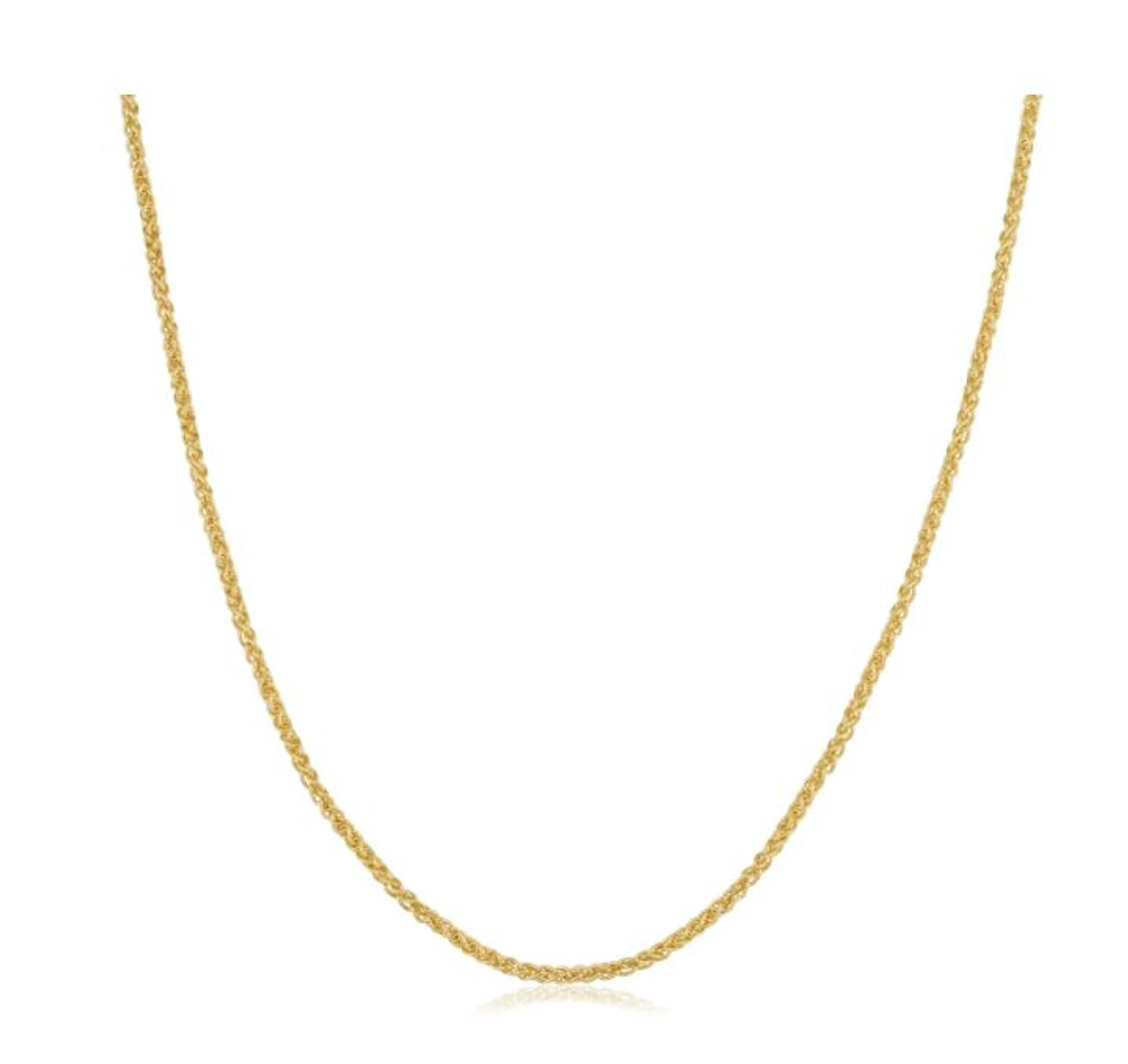 20 in Mens Wheat Chain in Sterling Silver (6.3mm) | Shane Co.