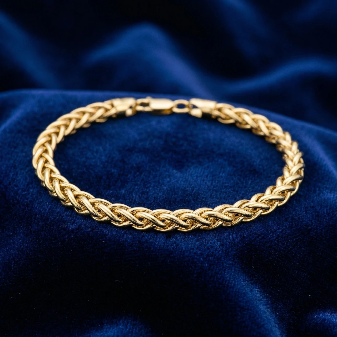 14k Yellow Gold Filled 6-mm Bold Franco Link Chain Bracelet
