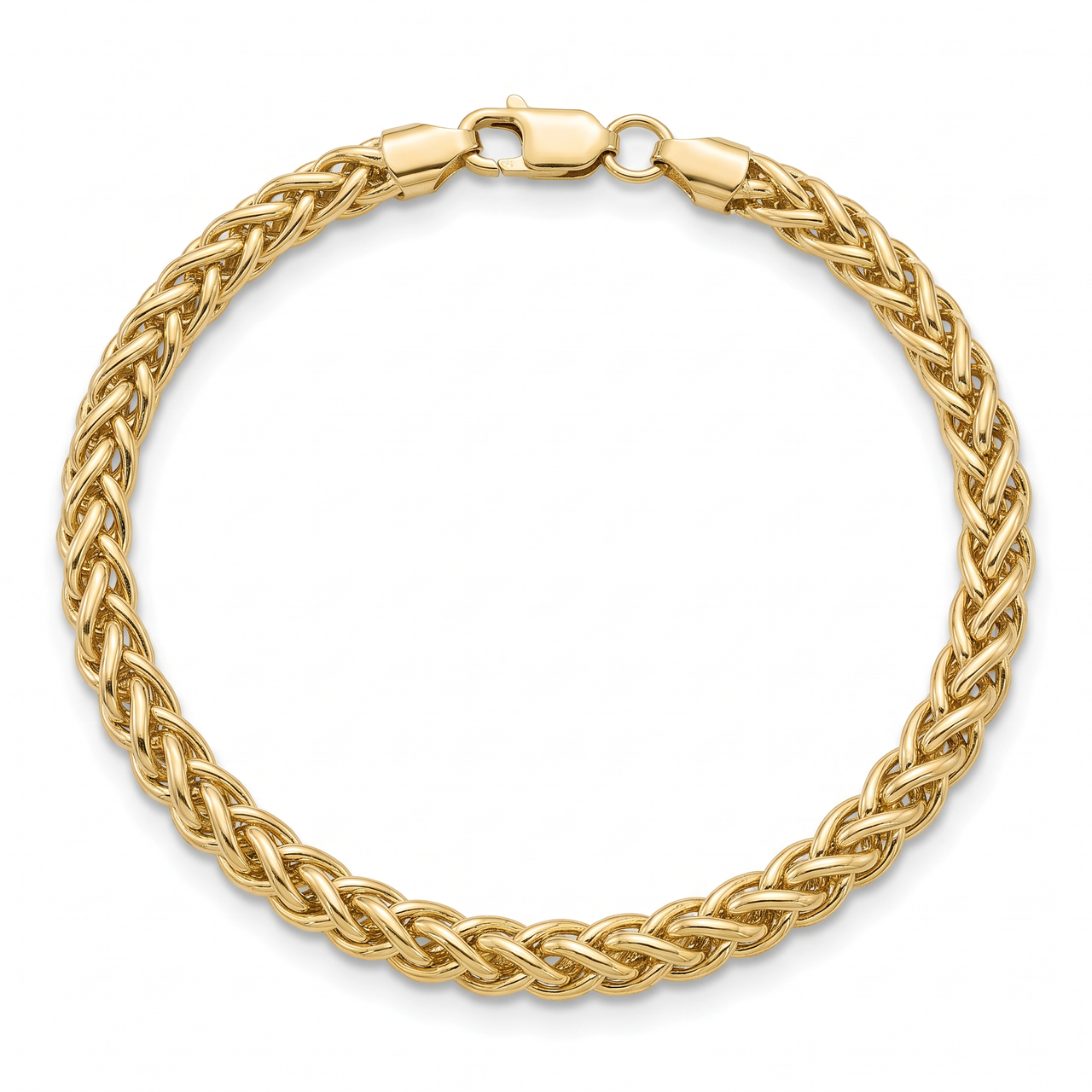 14k Yellow Gold Filled 6-mm Bold Franco Link Chain Bracelet