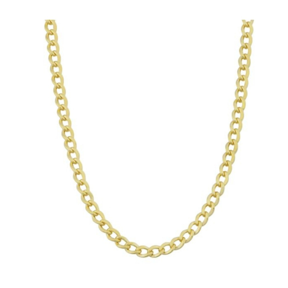 14k Yellow Gold Filled 3.2mm High Polish Miami Cuban Curb Link Chain Necklace