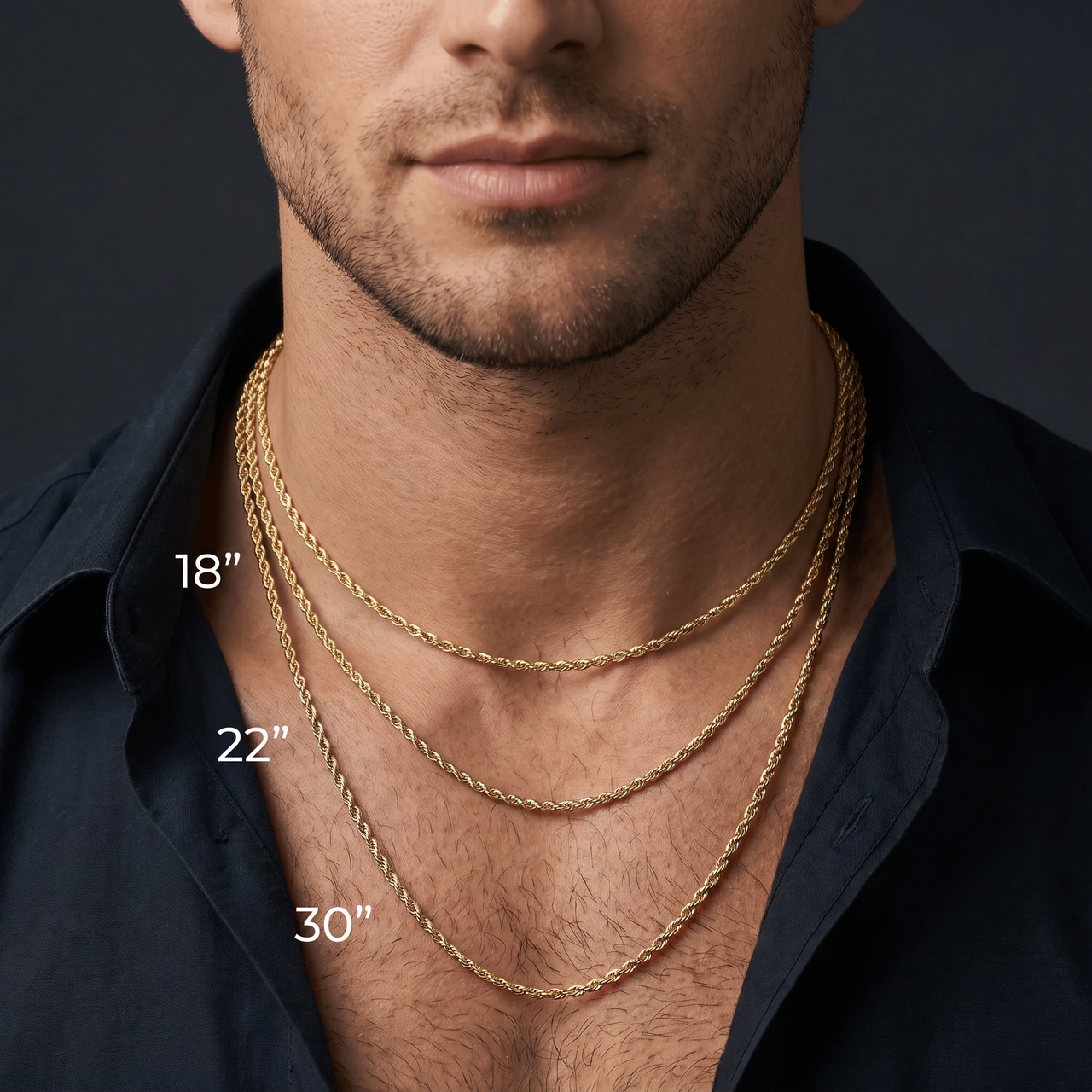 Men's 14k Yellow Gold Filled 6-mm Rope Chain Necklace