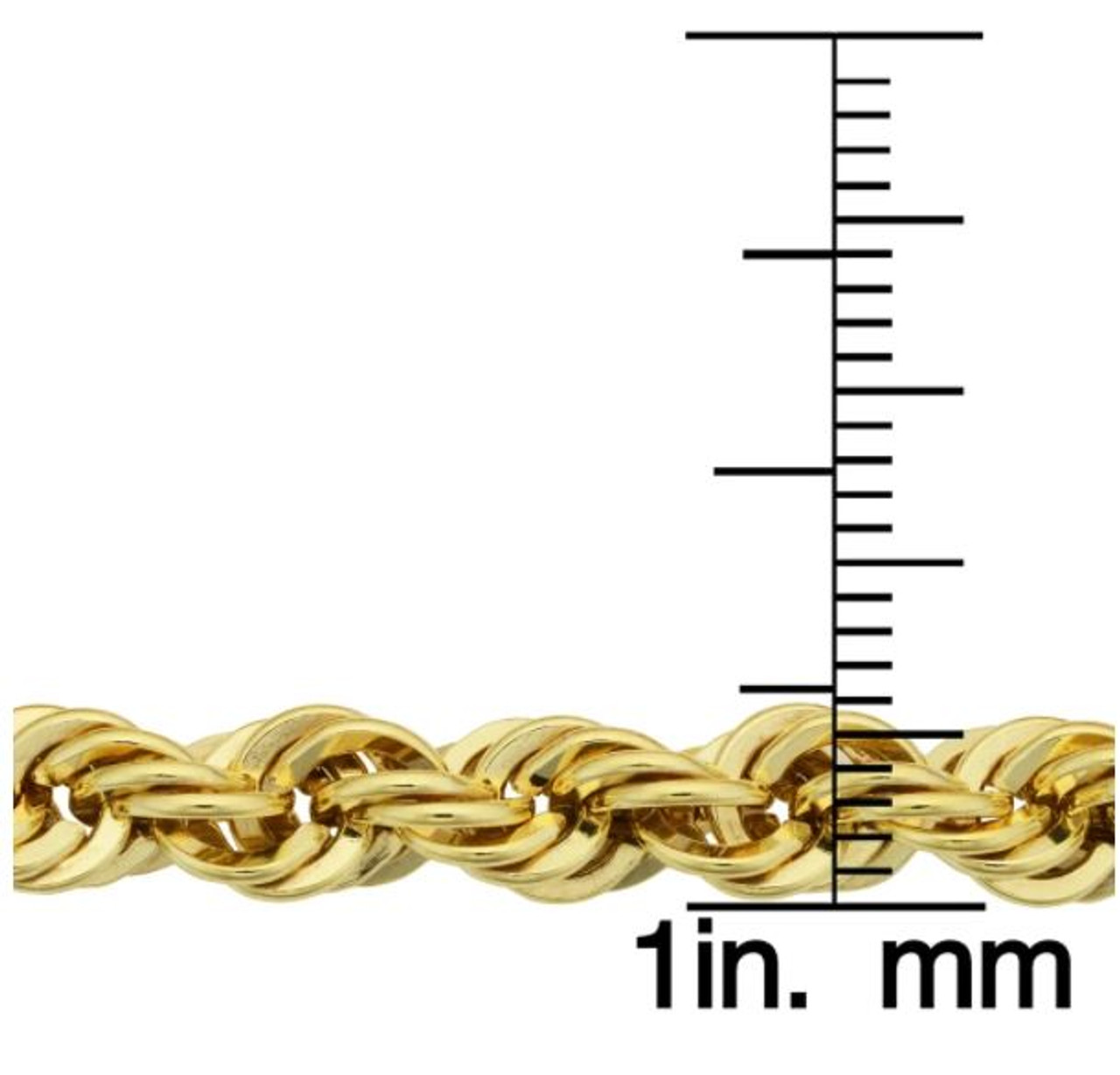 14k Yellow Gold Solid Box Link Chain 2.5 mm