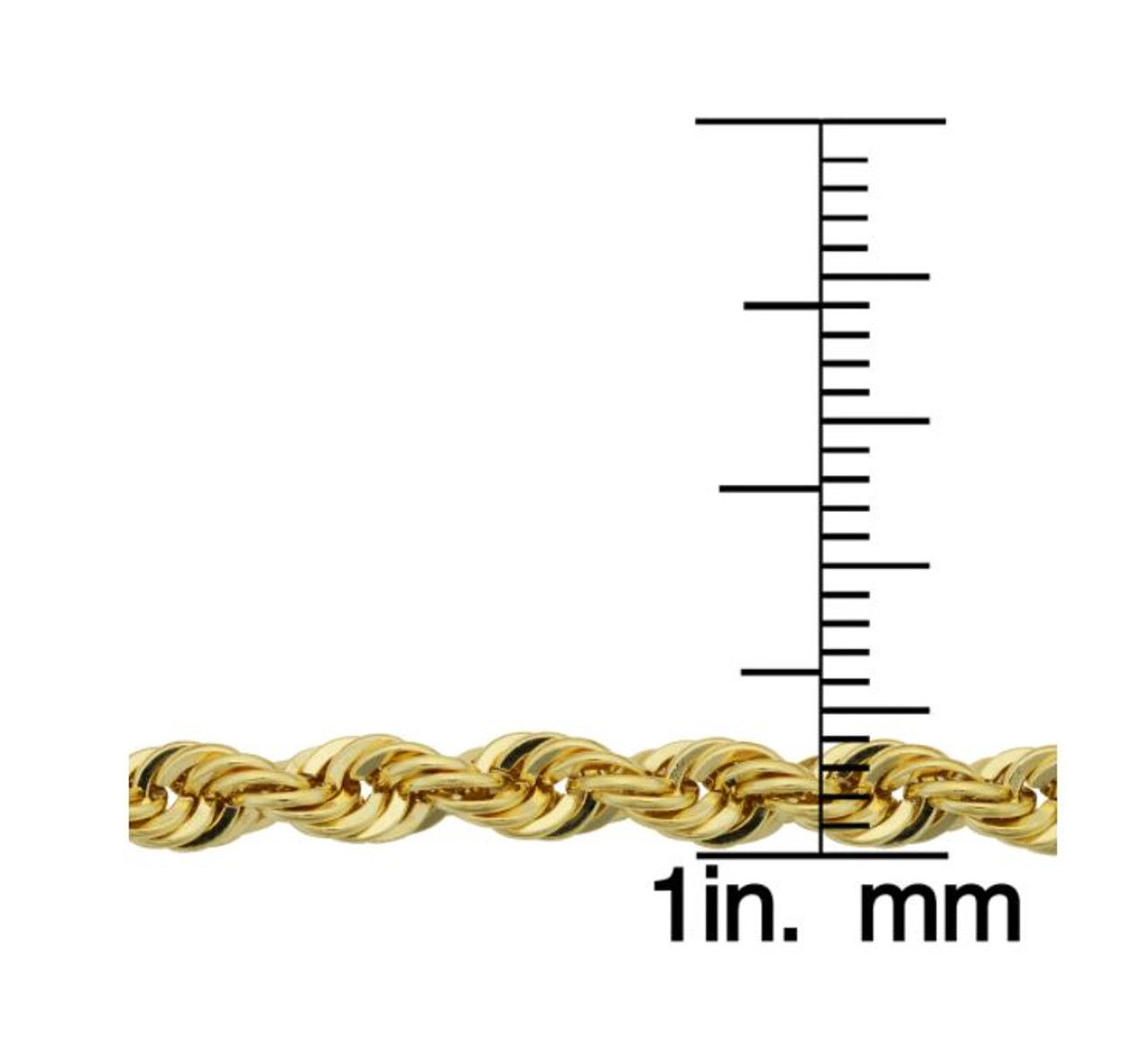 2mm Diamond Cut Rope Chain Extender Necklace Pendant Real 10K Yellow Gold