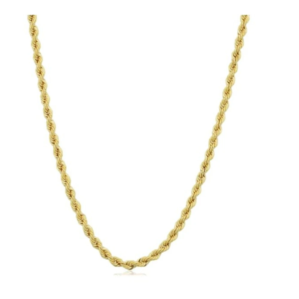 14k Yellow Gold Filled Unisex 2.10 millimeter Rope Chain Necklace