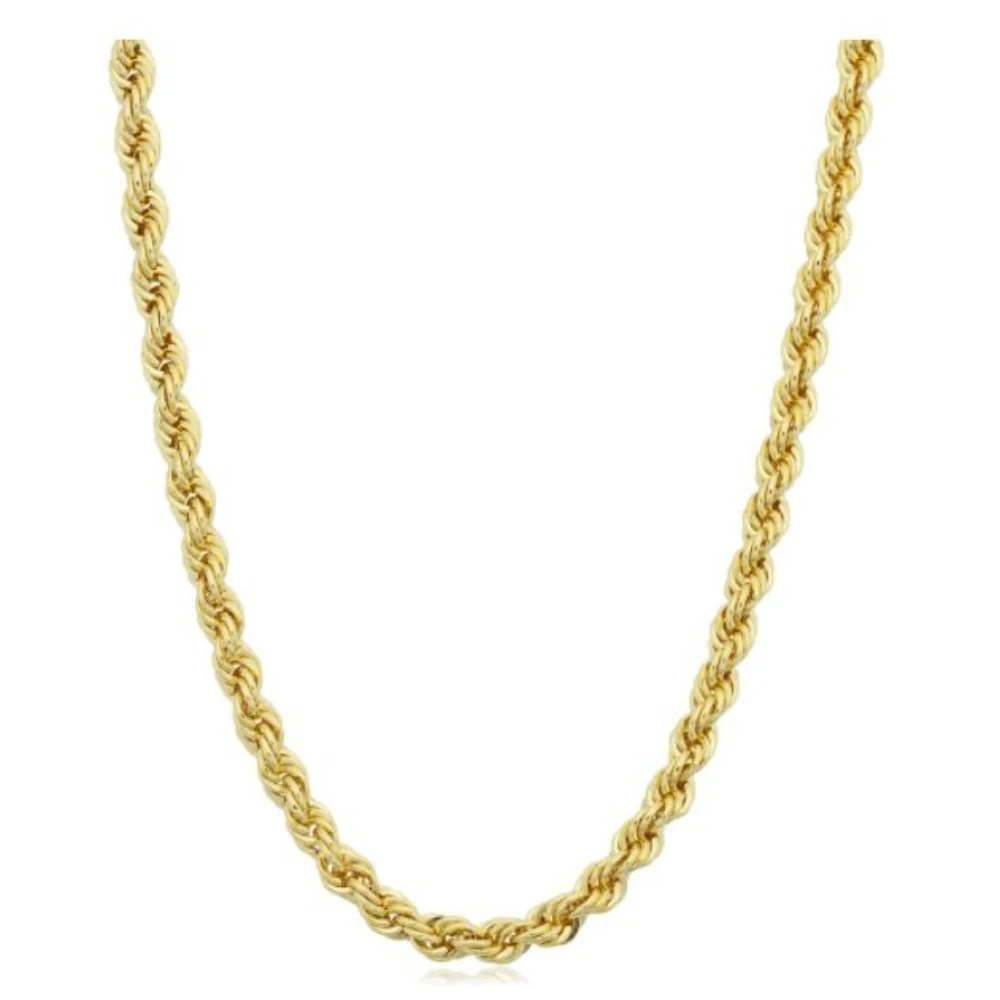 14k Yellow Gold Filled Men's 3.2-mm Rope Chain Necklace