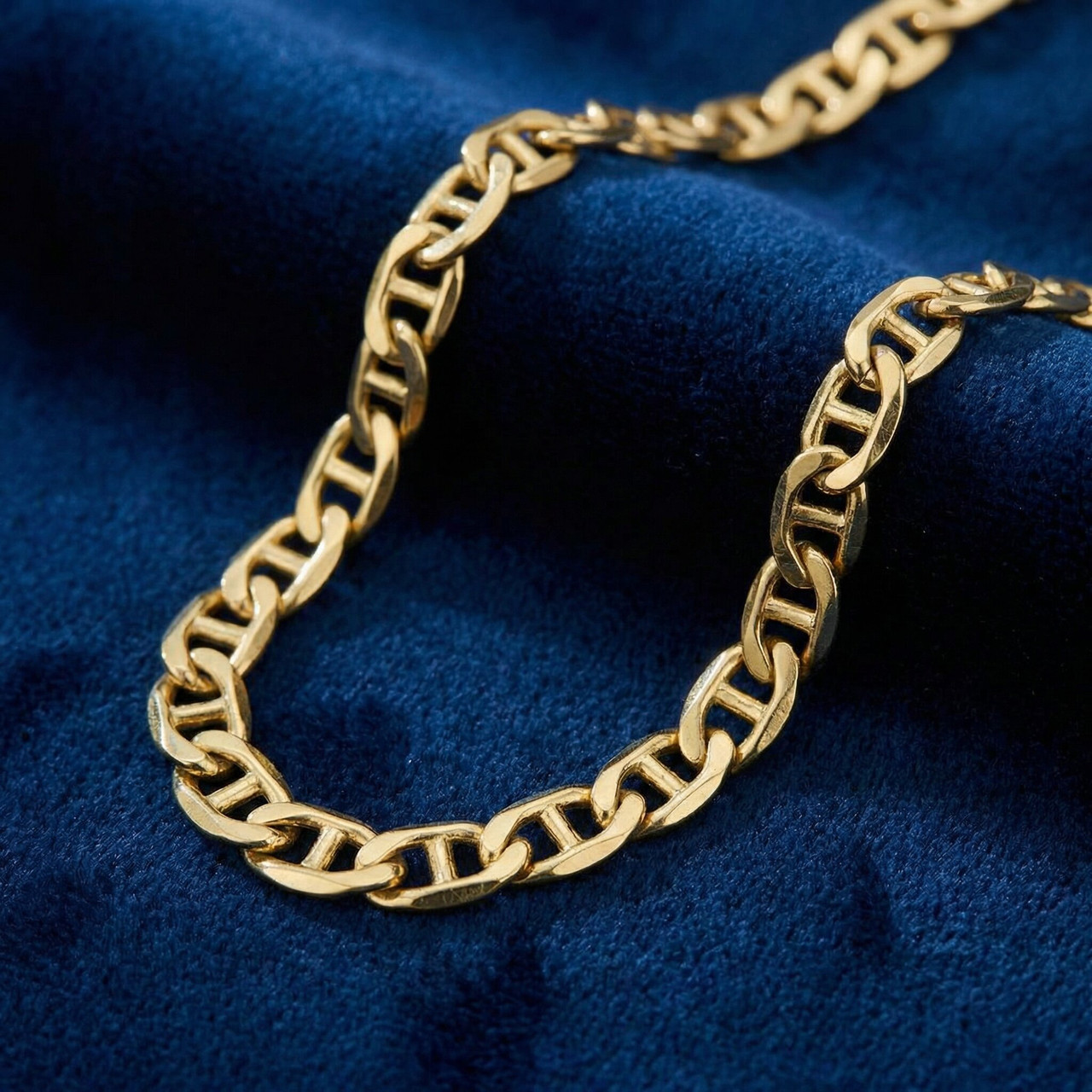 Fremada 14k Yellow Gold Filled Men's 5.9mm Mariner Link Chain Necklace