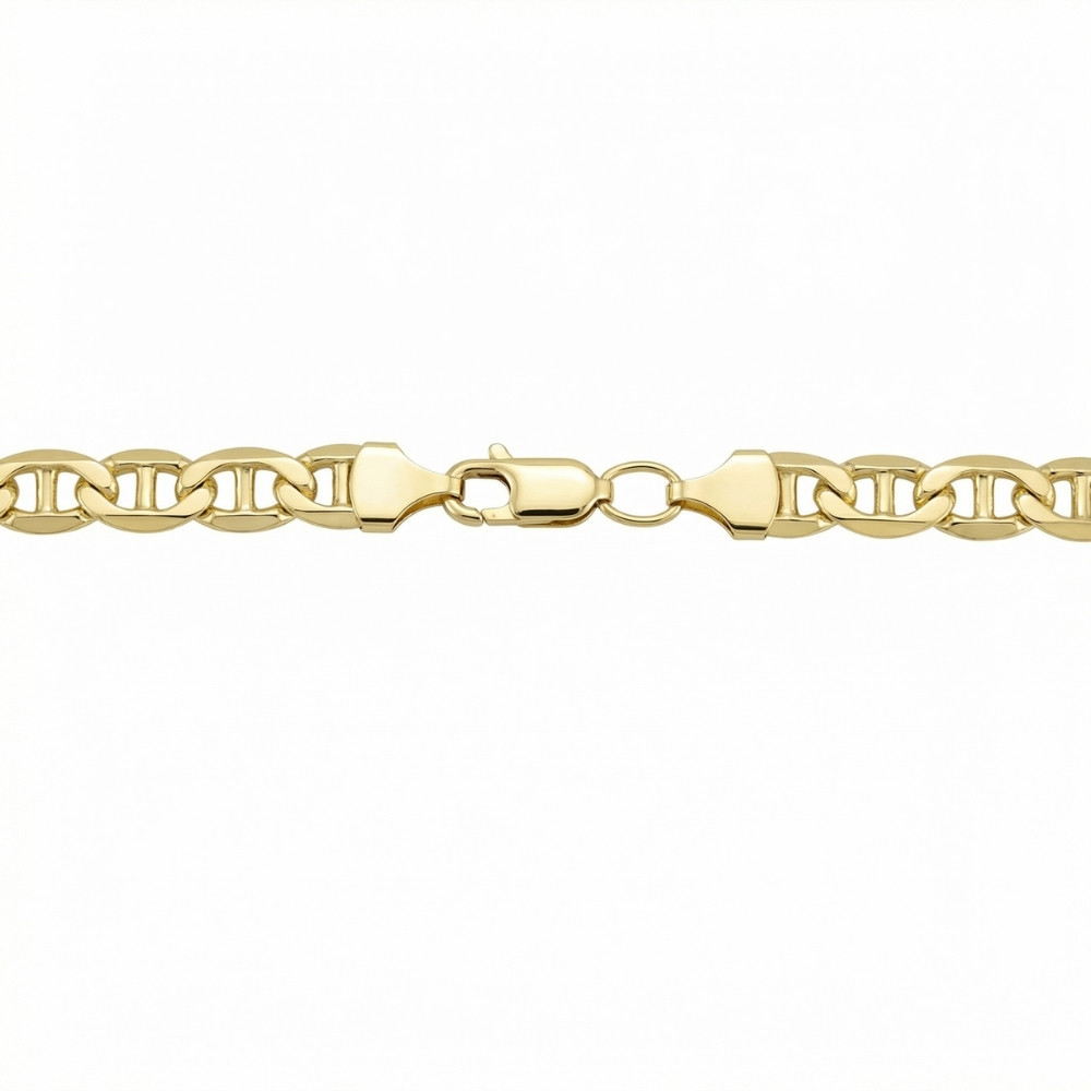 Fremada 14k Yellow Gold Filled Men's 5.9mm Mariner Link Chain Necklace