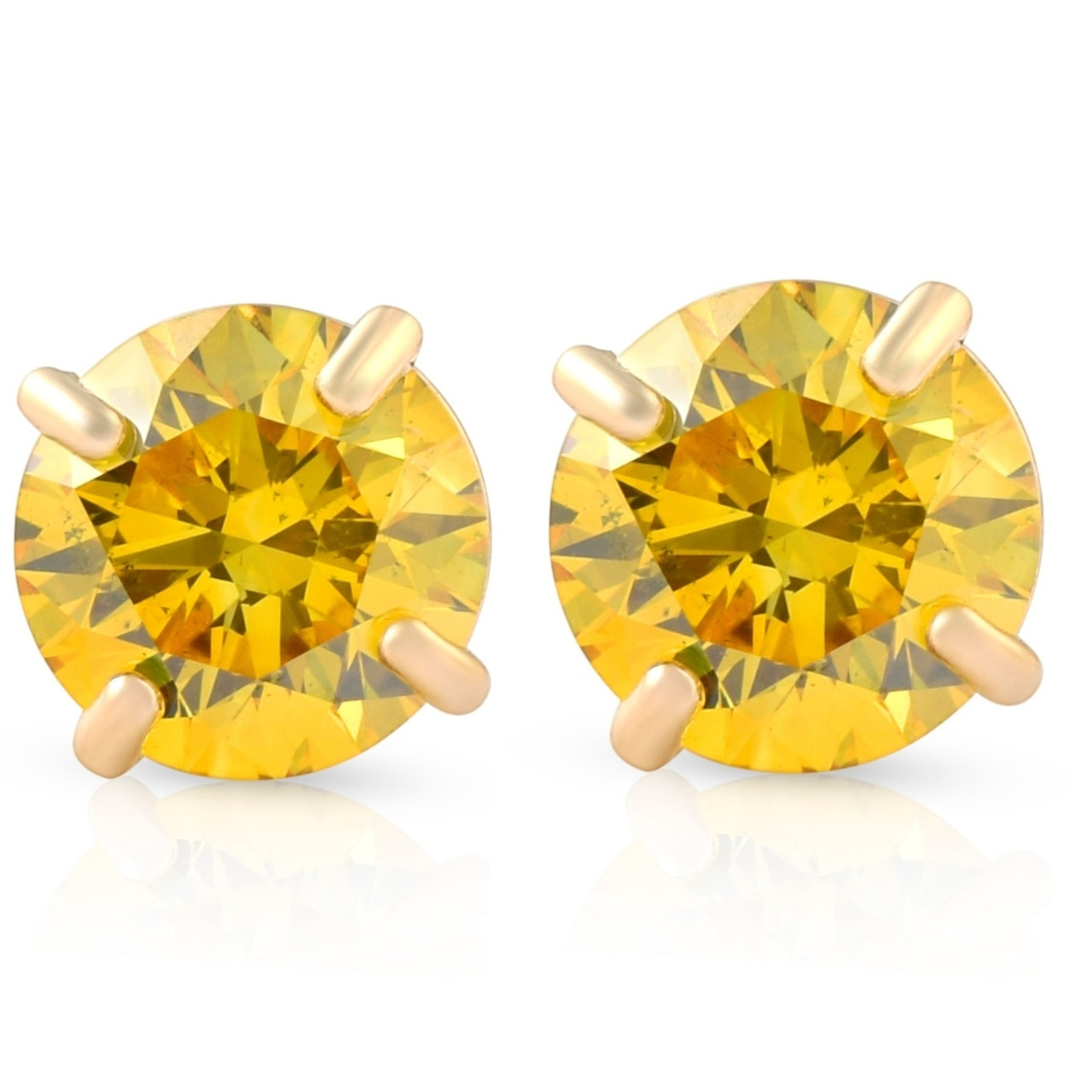 GIA Certified 210 Carat Fancy Yellow Diamond Stud Earrings For Sale at  1stDibs  yellow diamond earrings canary diamond earrings fancy yellow  diamond earrings