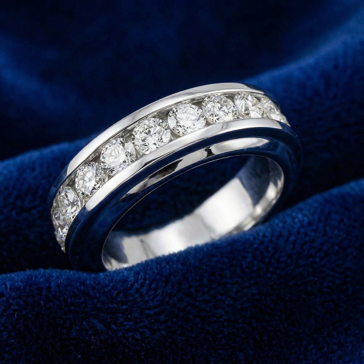 Men's 1 3/4 Ct T.W. Diamond Ring 10k White Gold (H-I, I1)