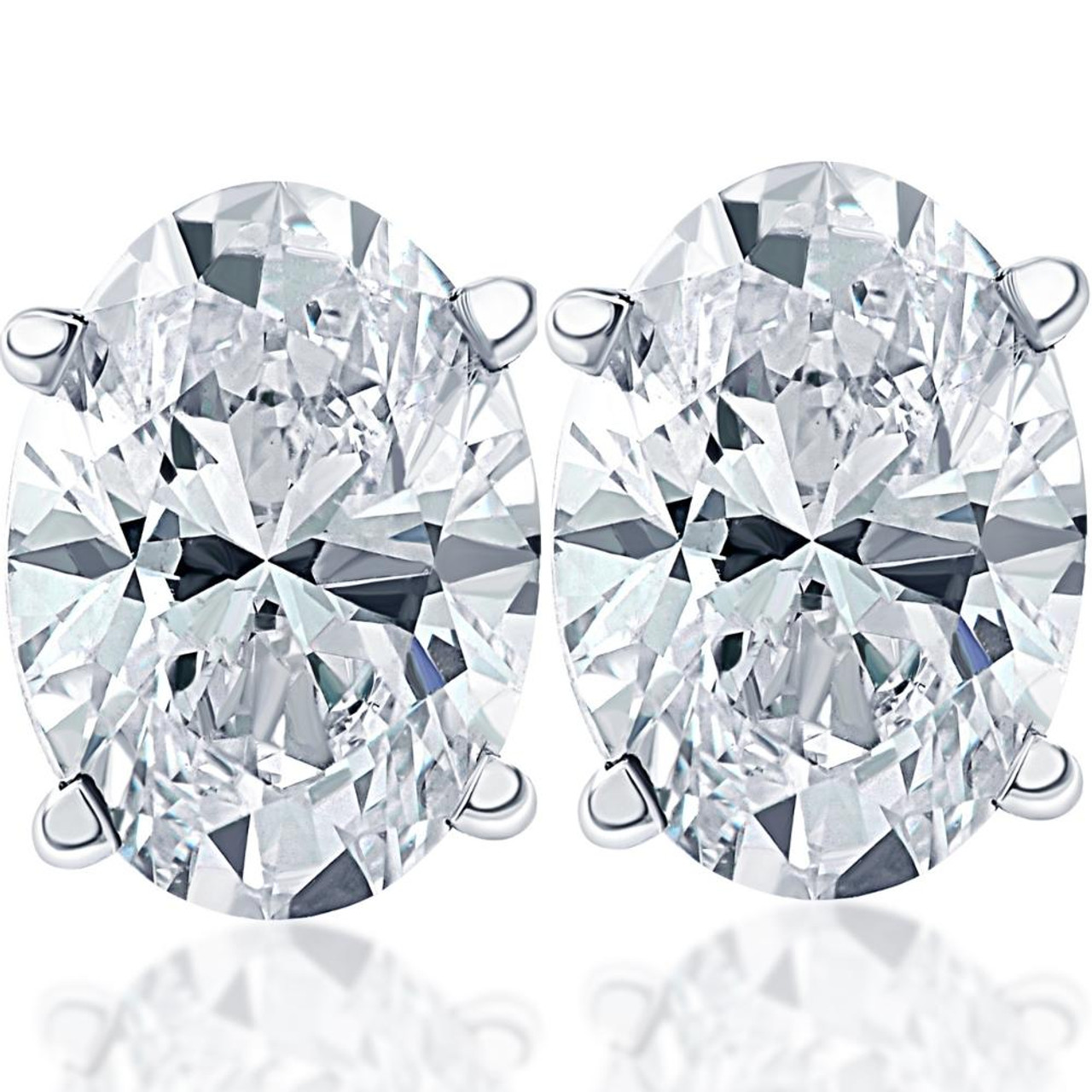 14K Oval Cluster Diamond Mirage Halo Stud Earrings (3/4 ctw) – The Gold  Mine – Fine Jewelry And Gifts