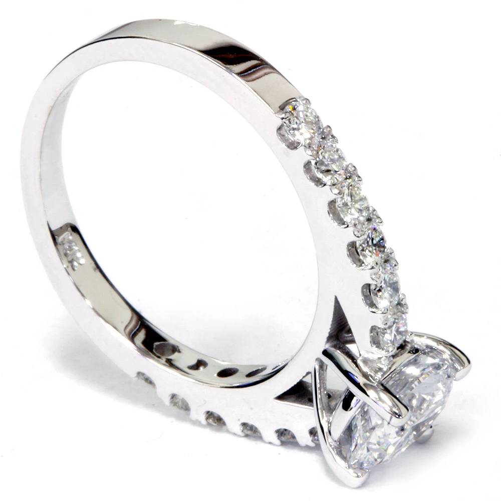 Certified 3.50Ct Diamond Engagement Ring Solitaire 14K White Gold Lab Grown (G-H, VS)