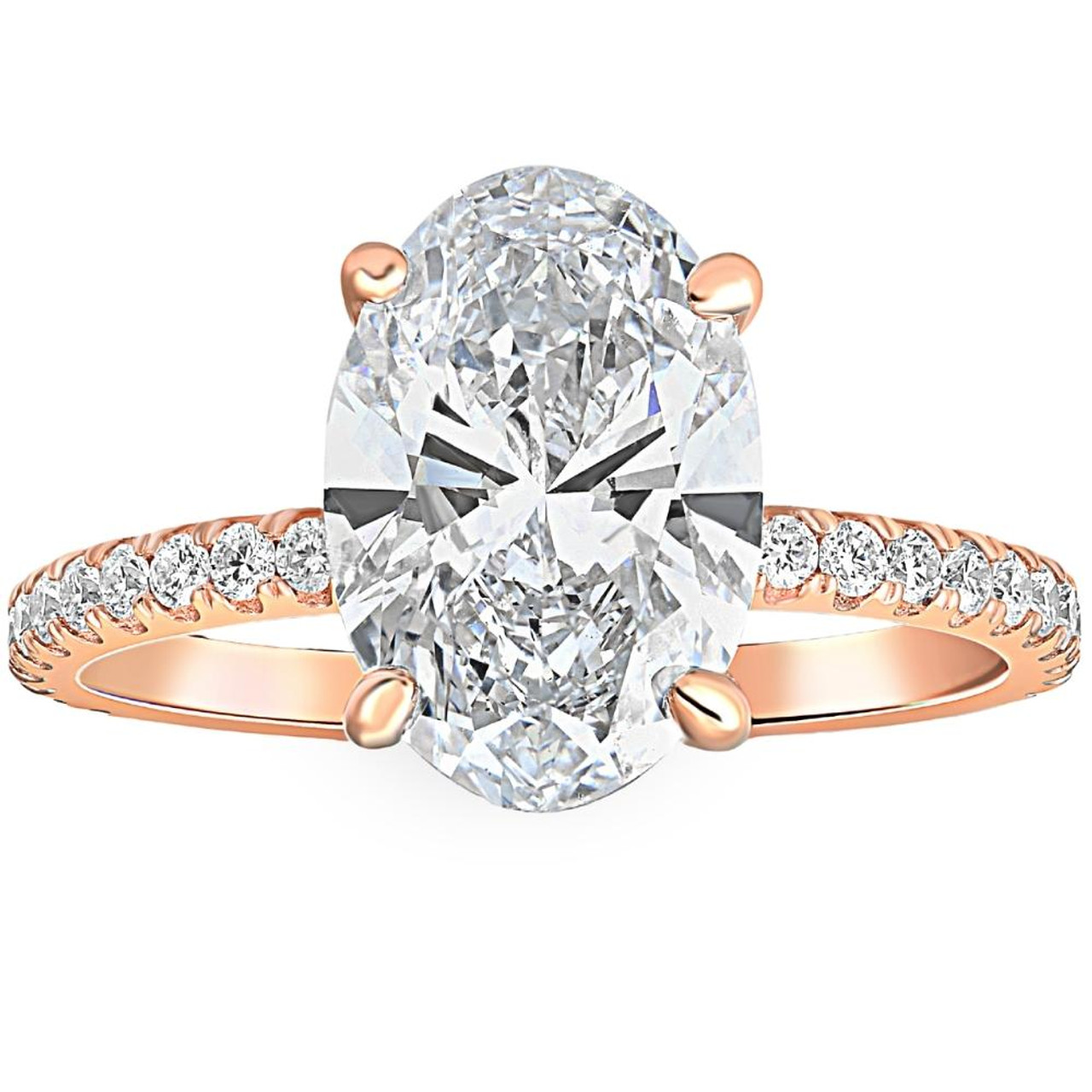 EGL 1.46ct SI2/E Oval Diamond Solitaire Engagement Ring in 14K White G –  Oaks Jewelry