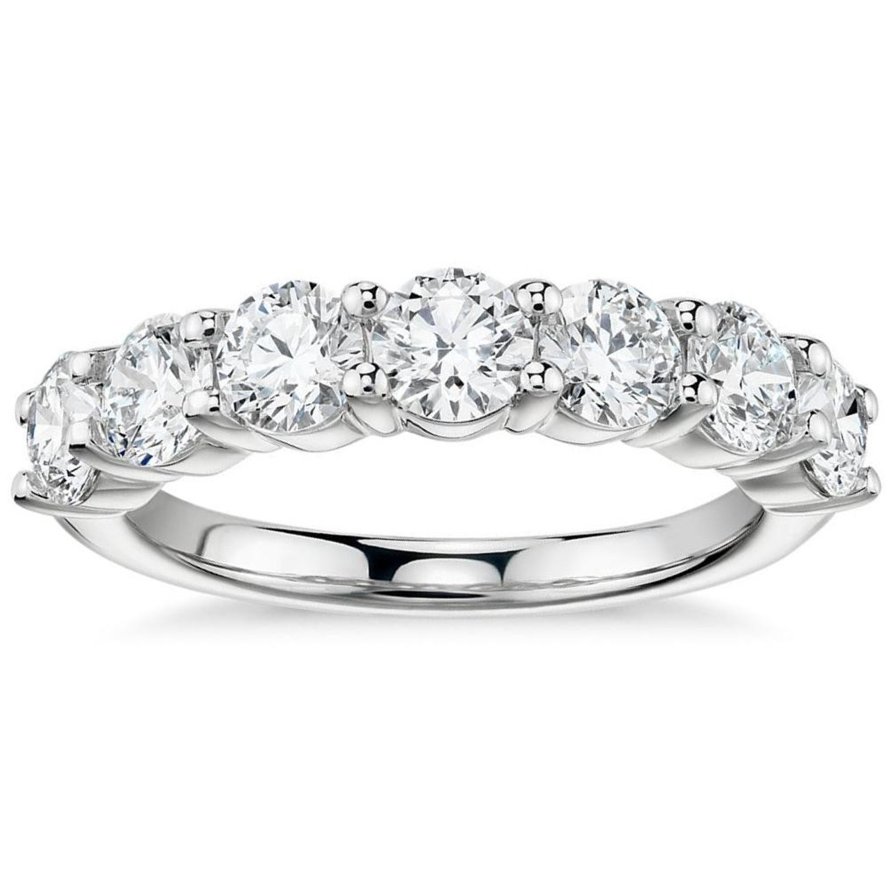 2 Ct TW 7-Stone Diamond Wedding Ring in White or Yellow Gold (G-H, I1) 2 Ct TW 7-Stone Diamond Wedding Ring in White or Yellow Gold (G-H, I1)