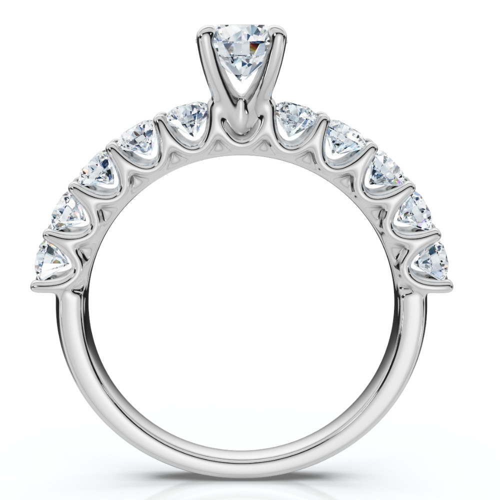 1 Ct Diamond Engagement Ring in 14k White, Yellow, or Rose Gold (H-I, I1)