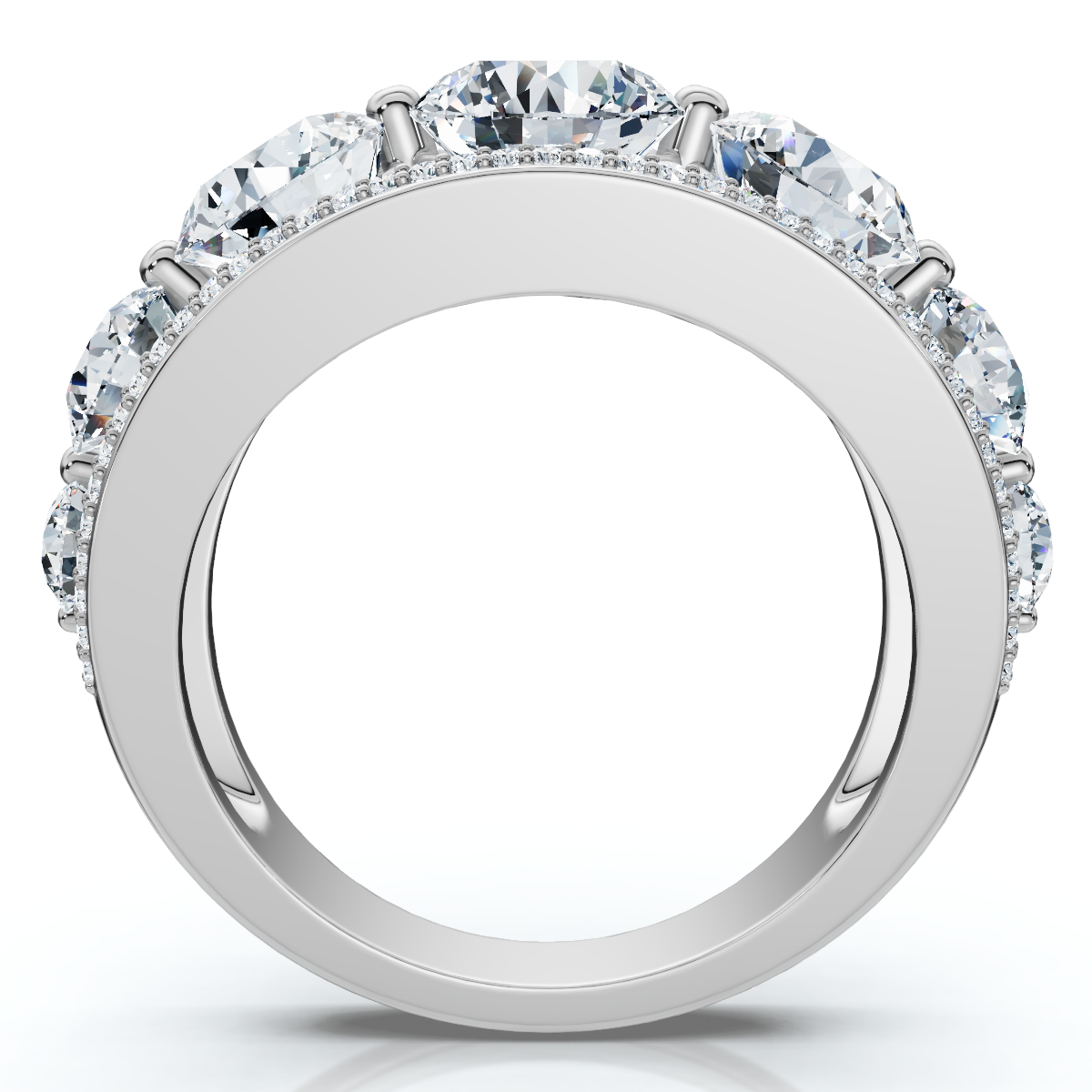 4 Ct Diamond Wedding Ring in 10k White or Yellow Gold Lab Grown (G-H, VS)