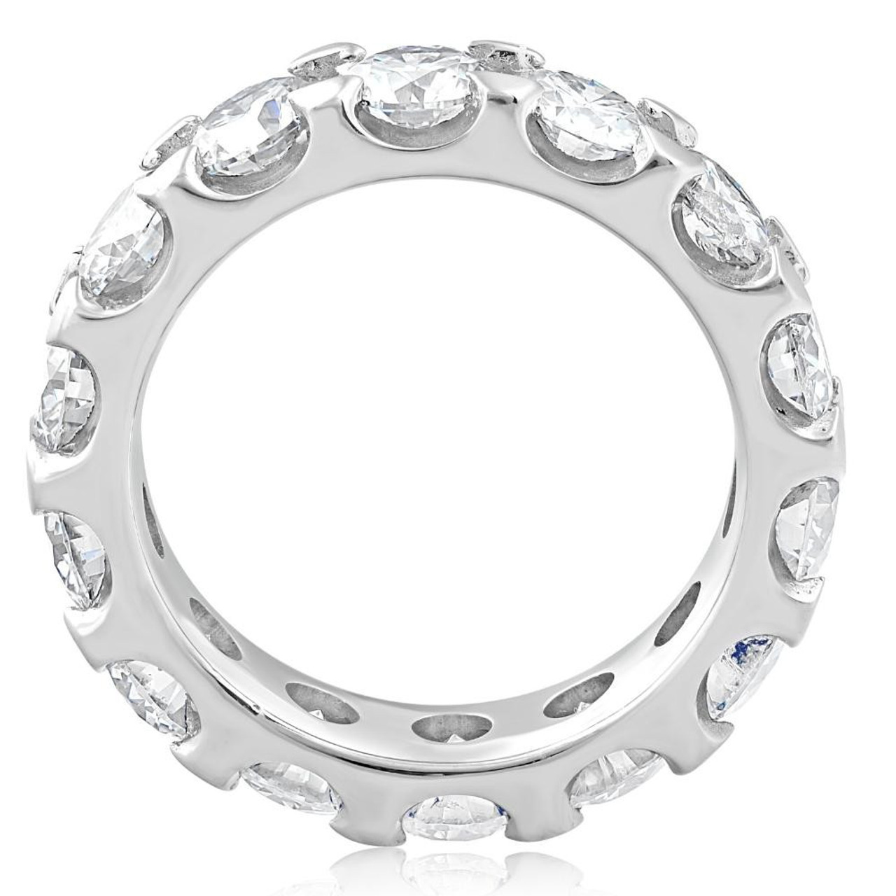 5 Ct Lab Grown Diamond Eternity Ring in 14k White, Yellow, or Rose Gold (G-H, VS) 5 Ct Lab Grown Diamond Eternity Ring in 14k White, Yellow, or Rose Gold (G-H, VS)